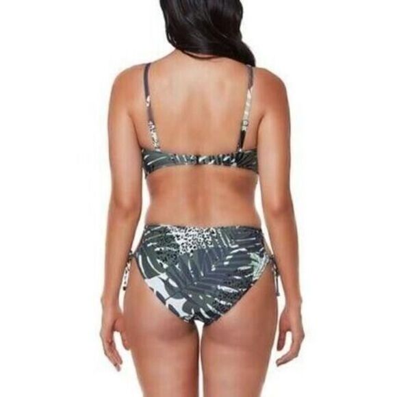 Bar III Women's Sz S Moody Tropics Printed Side-Tie One Piece Swimsuit $88 - Picture 10 of 11